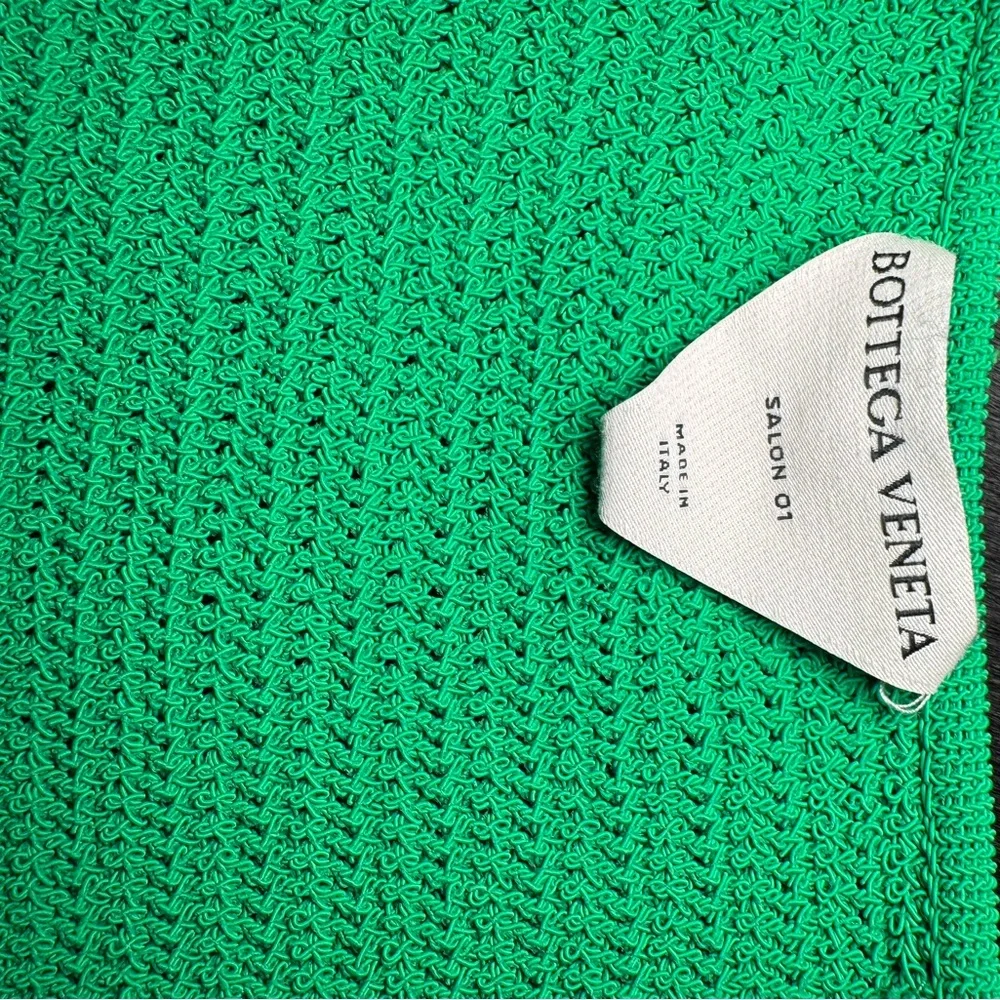 Bottega Veneta Green Mesh Dress - Picture 9 of 12